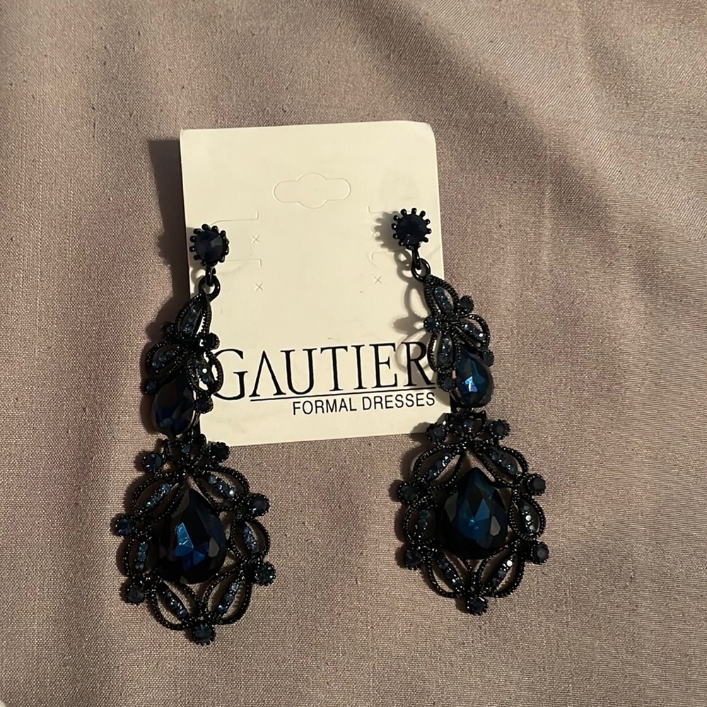 Navy earrings